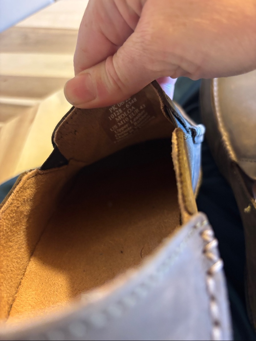 OluKai Moloa Men’s Premium Leather Slip-On Loafers - Picture 7 of 8